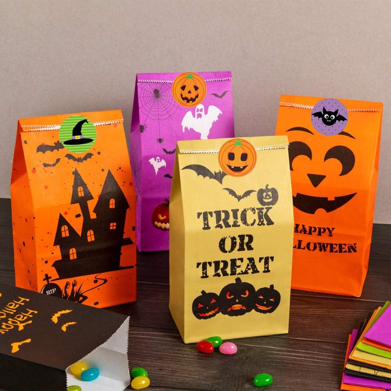 Anwyll Halloween Stickers 1000Pcs 1.5Inch Cute Happy Halloween Stickers for Adult Kid Self-Adhesive Halloween Pumpkin Ghost Bat Spider Gift Party Stickers Roll Halloween Envelope Seals Labels Stickers - Image 5